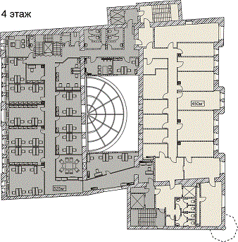 4 этаж, Блок 504 кв.м.